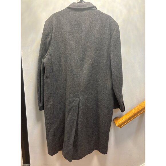 Ciatti Mens Long Gray Wool Overcoat With Buttons & Pockets 46R - Picture 8 of 14